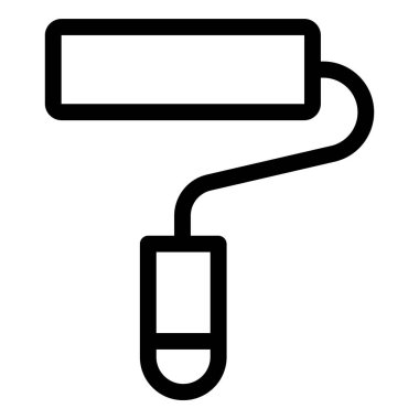 Vektör simgesi, basit bir resim çizimi, boya fırçası