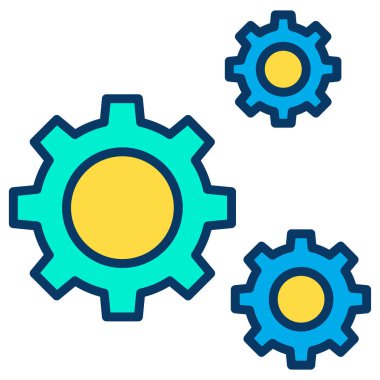 Web simgesi ayarlama, illüstrasyon vektör