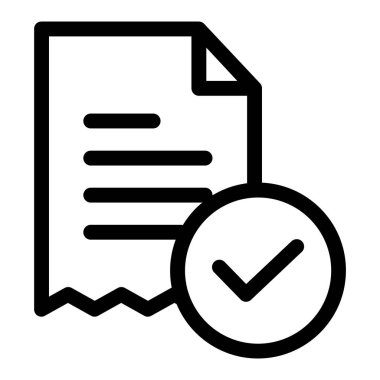 tick web simgesi basit vektör illüstrasyonu