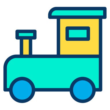 tren web simgesi basit tasarım