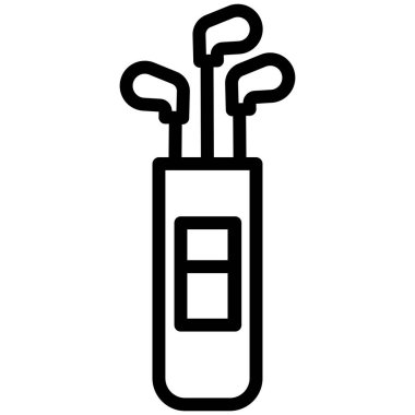 golf ikonu vektör illüstrasyonu