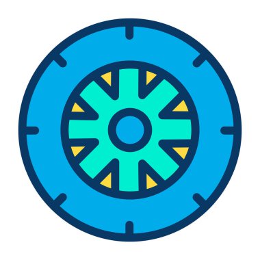 araba lastiği basit tasarım vektör çizimi