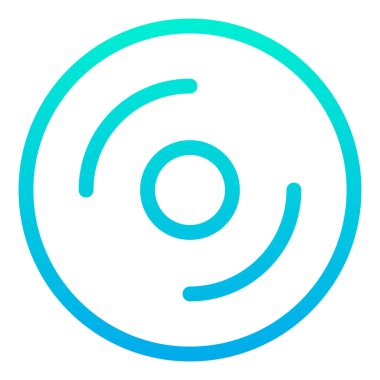 CD mi? Web simgesi basit tasarım