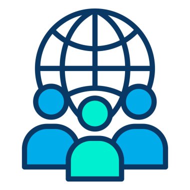 Beyaz arkaplan üzerindeki basit hacker vektör resimleme