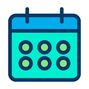 Takvim simgesi vektör illüstrasyonu