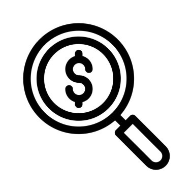 iş ve finans düz vektör simgesi 