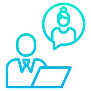 kullanıcı. Web simgesi basit illüstrasyon