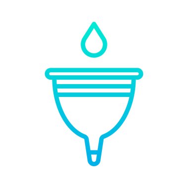 Adet kupası çizgisi vektör illüstrasyonu