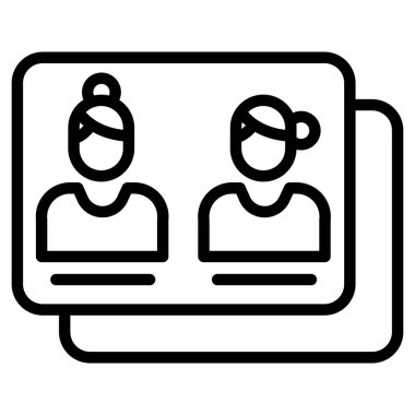 İş ekibi basit simge, vektör illüstrasyonu