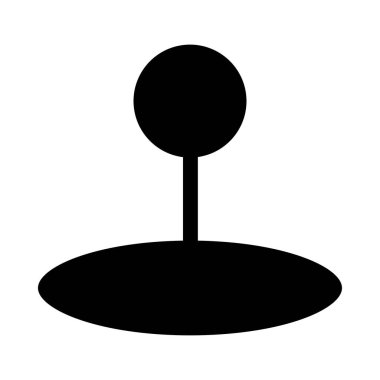 Harita iğnesi. Web simgesi basit illüstrasyon