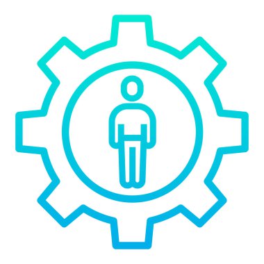 yönetim web simgesi basit illüstrasyon