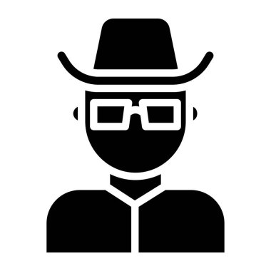 Maske web simgesi basit vektör illüstrasyonu