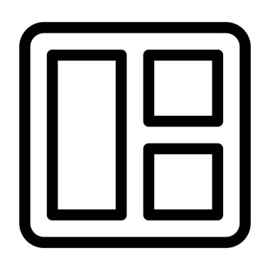 Pencere. Web simgesi basit illüstrasyon