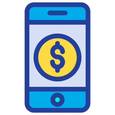 Para için. Web simgesi basit illüstrasyon 