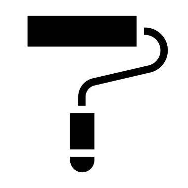 Vektör simgesi, basit bir resim çizimi, boya fırçası