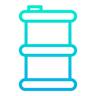 Beyaz arkaplanda basit gaz vektör resimleme