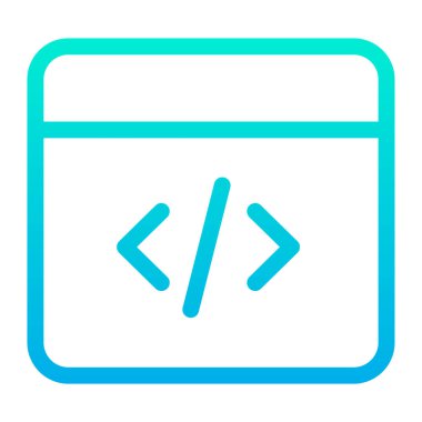 Kodlama dosya vektör simgesi