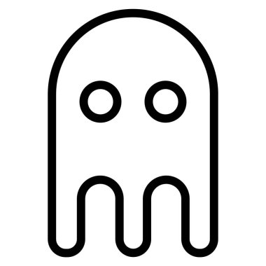 Hayalet. Web simgesi vektör illüstrasyonu