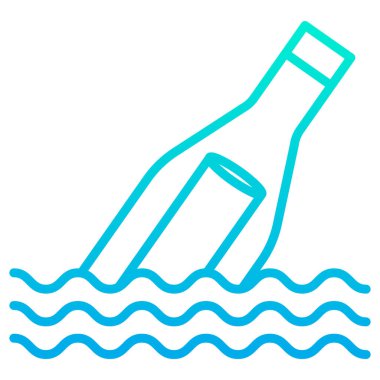 şişe, beyaz arkaplanda basit vektör simgesi