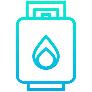 Beyaz arkaplanda basit gaz vektör resimleme