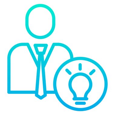 Bir fikrim var. Web simgesi basit illüstrasyon 