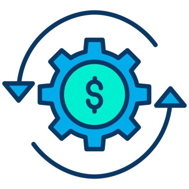 çark, web simgesi basit illüstrasyon