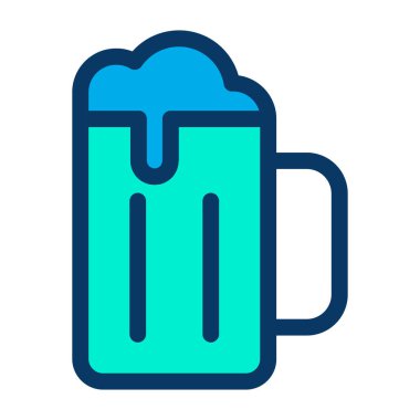 Bira kupa simge vektör çizim