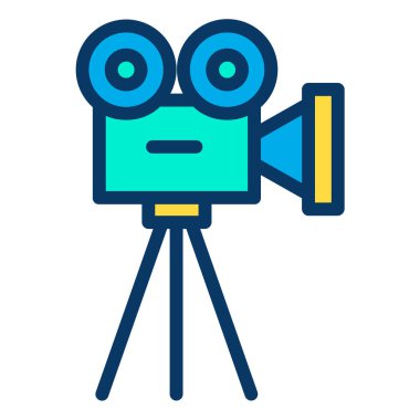 Kamera. Web simgesi basit illüstrasyon