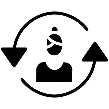 Basit kullanıcı arayüzü simgesi, vektör illüstrasyonu