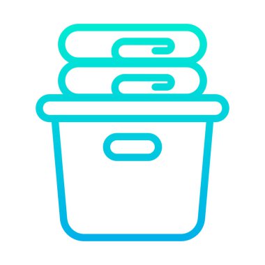 Çamaşır, çamaşır vektörü simgesi 