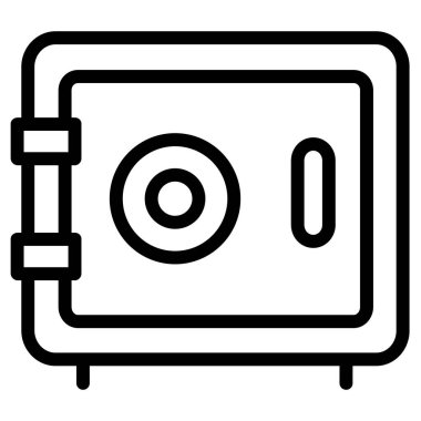 dolap web simgesi basit vektör illüstrasyonu