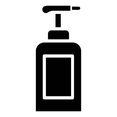 sabun, beyaz arkaplanda izole edilmiş minimalist vektör simgesi