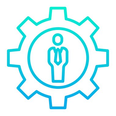 yönetim web simgesi basit illüstrasyon