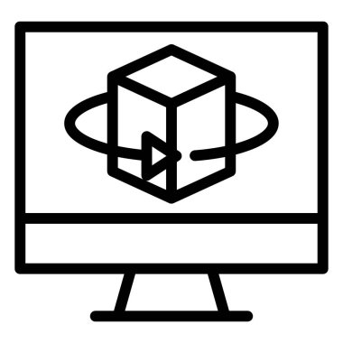 Web simgesini basit illüstrasyonla izle