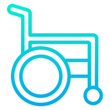 Tekerlekli. Web simgesi basit tasarım