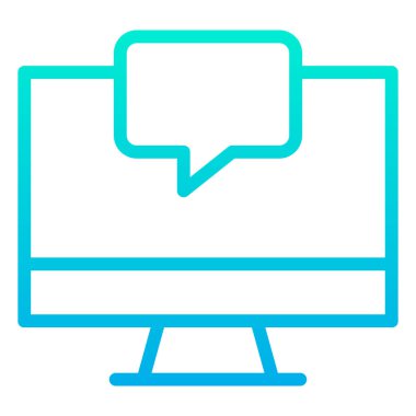 Sohbet kavramı basit sanat vektörü illüstrasyonu 