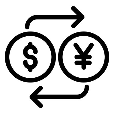 Para için. Web simgesi basit illüstrasyon 