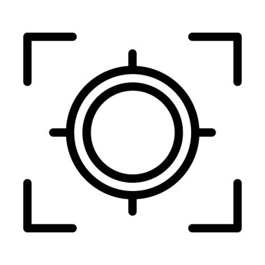 Hedef. Web simgesi basit illüstrasyon