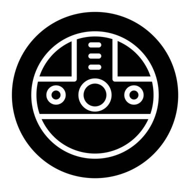 Kontrolör. Web simgesi basit illüstrasyon