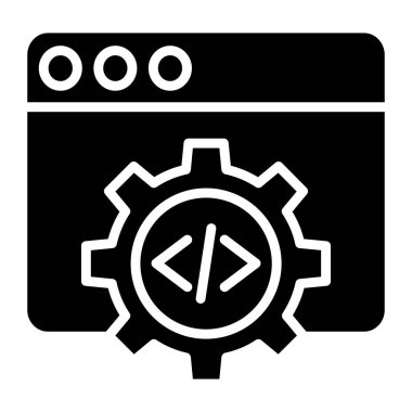 Ayarlama. Web simgesi basit illüstrasyon