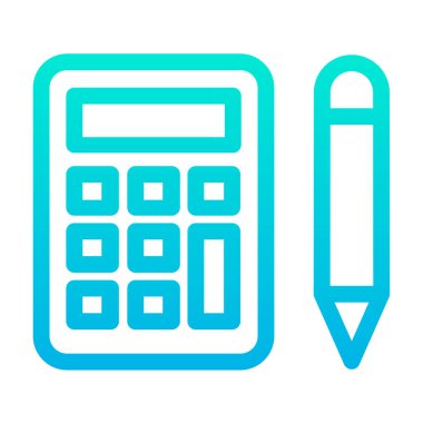 Hesap makinesi. Web simgesi basit illüstrasyon