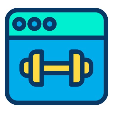 Dambıl. Web simgesi basit illüstrasyon