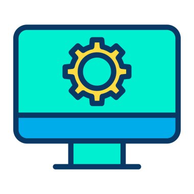 bilgisayar simgesi, vektör illüstrasyonu