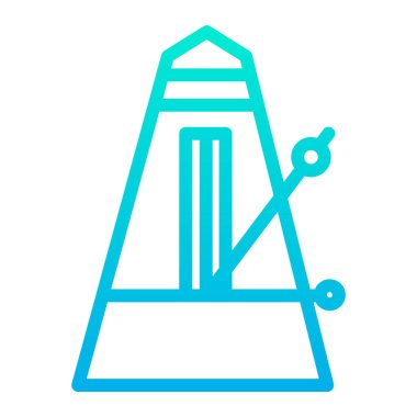 Metronom web simgesi basit vektör illüstrasyonu