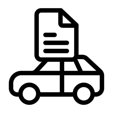 Beyaz arkaplanda basit belge vektör resimleme