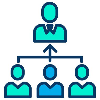 yönetici web simgesi basit illüstrasyon