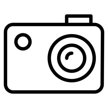 Kamera. Web simgesi basit illüstrasyon 