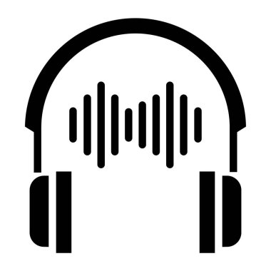 müzik çalar simgesi, vektör illüstrasyonu