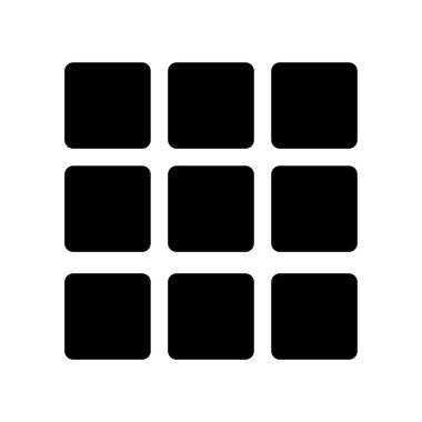 Izgara Görünümü modern simgesinin vektör illüstrasyonu