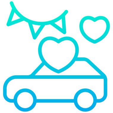 Araç simgesi, vektör illüstrasyonu